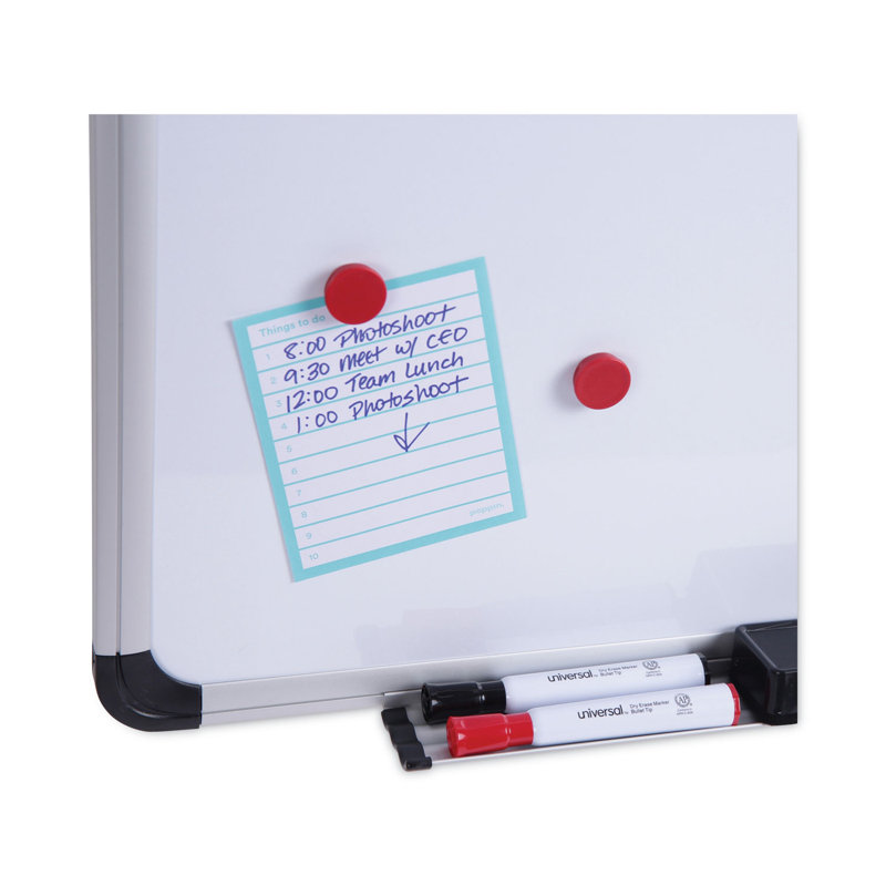 36" x 24" Magnetic White and Cork Combo Board with Aluminum Frame