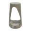 Table d'appoint d'extérieur, table de bout à conception creuse, table de tabouret de jardin de patio, table d'appoint décorative pour terrasse de balcon de plage, béton léger, texture semblable au bois-1130882263-1130882217
