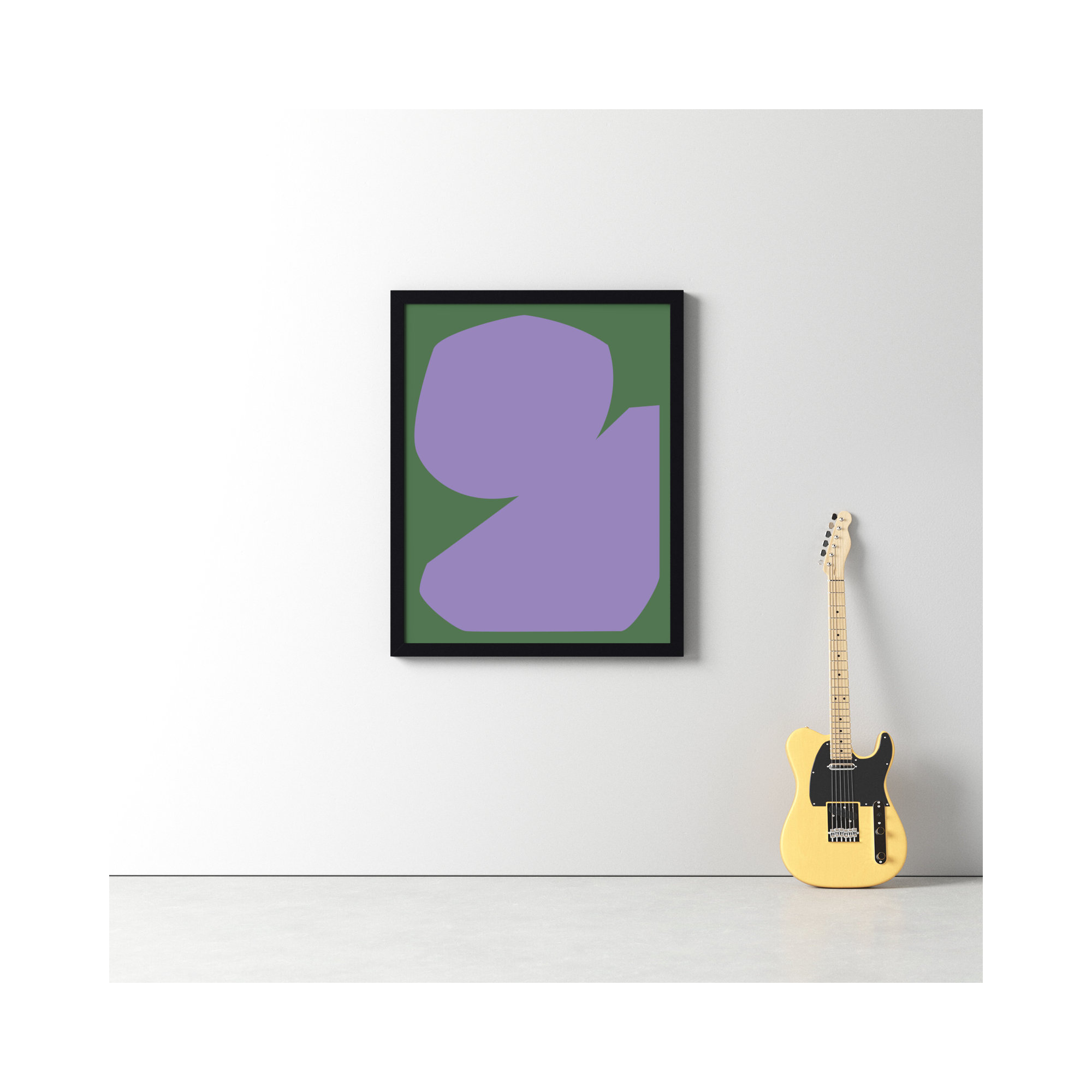 Element 1 by Michael Kempen, 30" W x 38" H, Black Framed