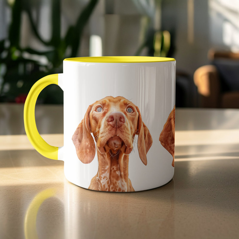 Mug, 2, Yellow