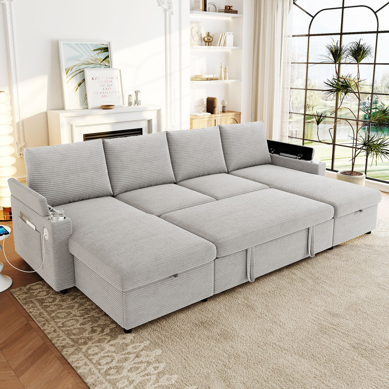Canapé-lit convertible Modern, Gris