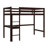 Wood Loft Bed Twin Size With Desk, Loft Bed With Rails