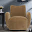 Chaises d'appoint pivotantes, salon compact en chenille