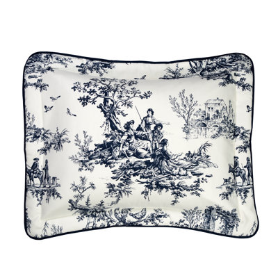 Bouvier Blue Traditional Cotton Toile Sham