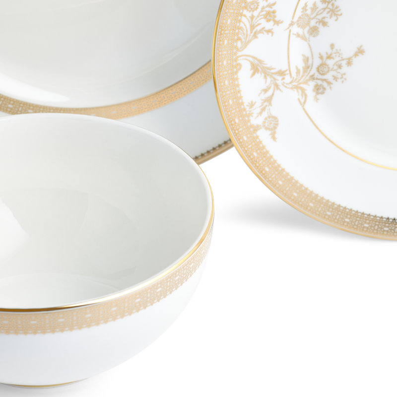 Vera Wang Lace 12-Piece Set, Gold