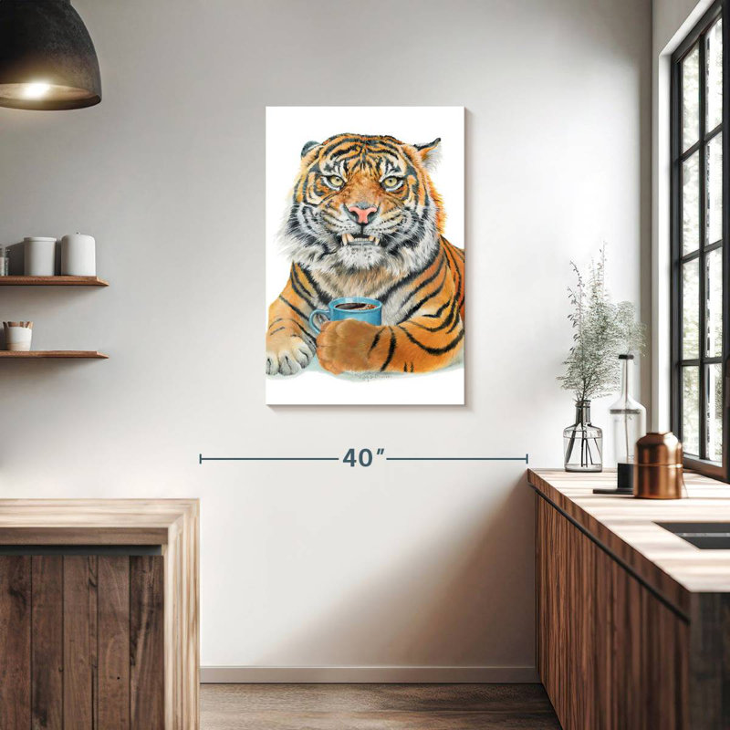Brampt Too Early Tiger, 36" H x 24" W