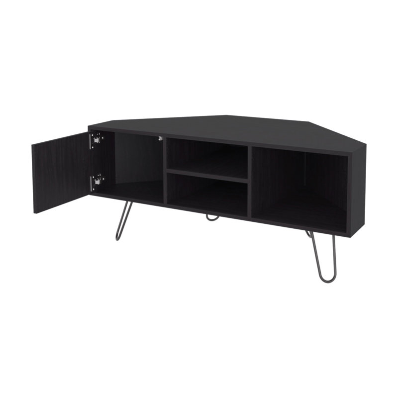 Meuble télé avec rangement ouvert Wengue