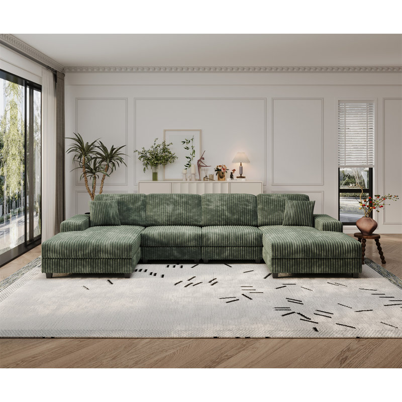 Convertible U-Shaped Combination Sofa