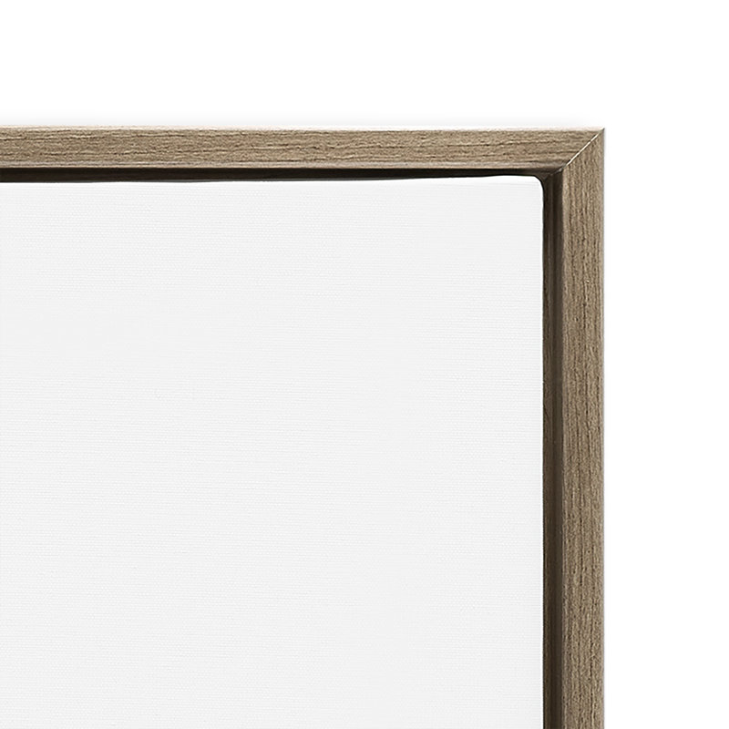 Soft Summer Garden Framed Floater Canvas by Katrina Pete, 25" H x 17" W, Brown Floater Framed