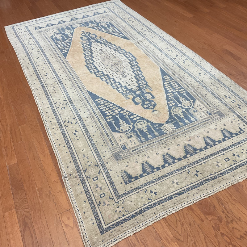 Tapis turc en laine Oushak fabriqué à la main Herat