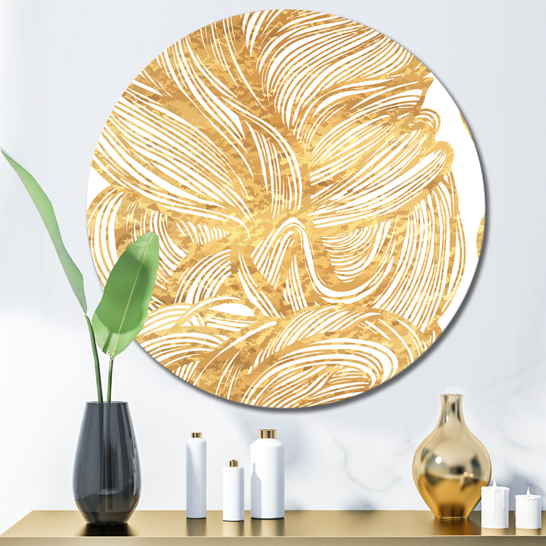 Decorative Golden Openwork " Decorative Golden Openwork " East Urban Home