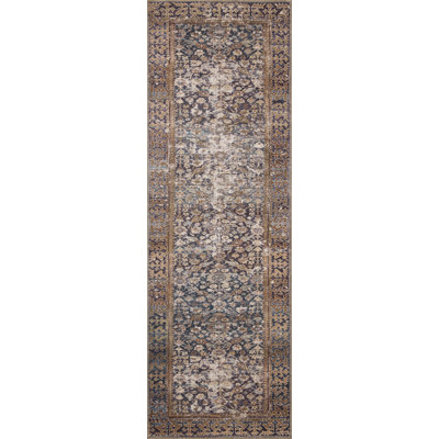 Tapis denim / épice Amber Lewis x Loloi Georgie