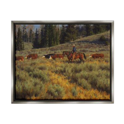 Art mural sur toile flottant Cowboy