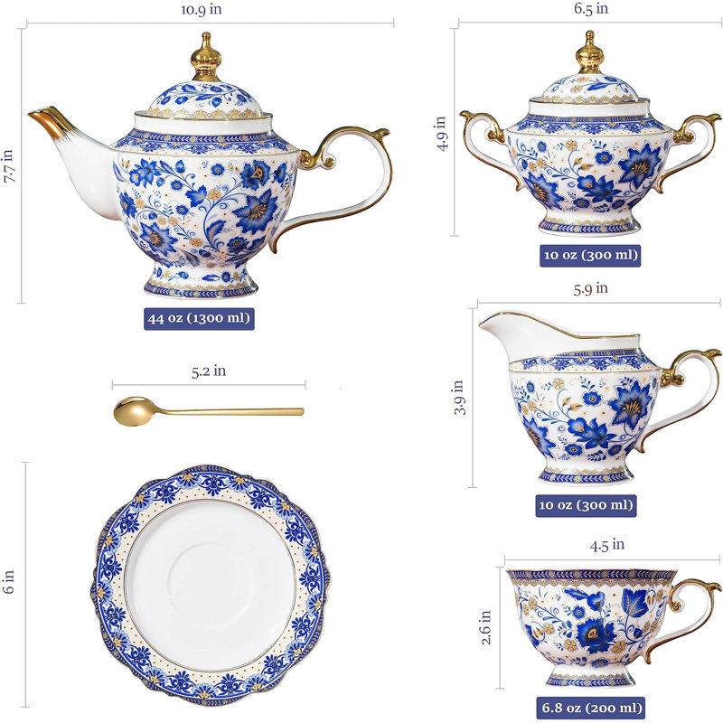 Porcelain tea set