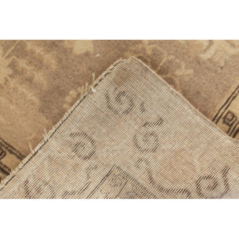 Vintage One-of-a-Kind Rectangle 4'1" X 6'1" Hand Knotted Area Rug