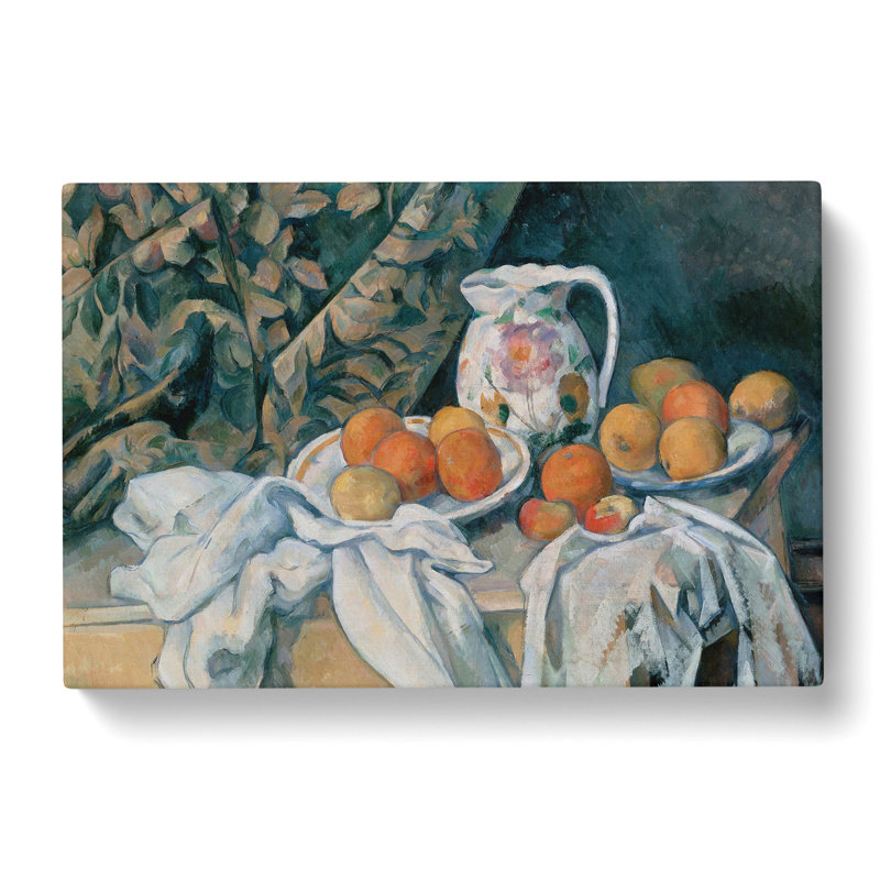 Still Life With Fruit Vol.3 by Paul Cezanne - Wrapped Canvas Painting, 35cm H x 50cm W x 3cm D