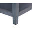 Table de chevet en velours côtelé bleu, 24 po, sans assemblage, avec velours côtelé 24 po, poignées antiques