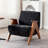Kyajah 27.5" W Chenille Solid Wood Armchair-2054238649
