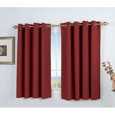 Lakeland Room Darkening Short Curtain Panel