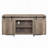 Grey Washed TV Stand With 2 Sliding Barn Doors