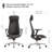 Top-Grain Genuine Leather Executive Chair, Swivel Ergonomic Office Chair, 20.9" Wide Home Desk Chair with Tilt Reclining, 48.2"-50.6" Adjustable Height，19.7''-21.3'' Adjustable Seat Depth-858180093