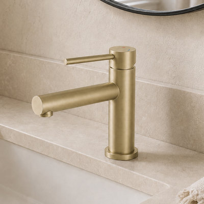  Robinet pour salle de bain à poignée simple avec drain Luster