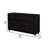 Rea Wide Dresser, 7 Drawers With Crystal Knobs, Black Velvet Upholstery-117559604