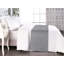 Ambesonne Love Bed Runner Hearts sur rayures curvilignes gris pâle / fuchsia blanc-106937886