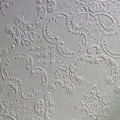 10m L x 52cm W Floral and Botanical 3D Embossed Roll Wallpaper