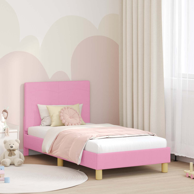 Bed Frame, European Toddler (80 x 160cm), Pink