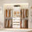 Seward 4-9Ft Closet Organizer with 4 Wooden Drawers And 4 Rods-1313031093