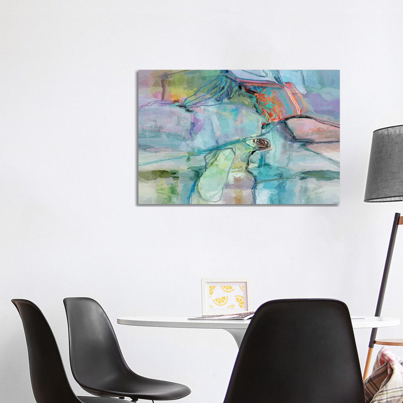 Movement I by Michael Tienhaara - Print on Canvas, 101.6 cm H x 66.04 cm W, Black Floater Framed