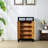 Hand-Painted Pine Cabinet with Two Drawers