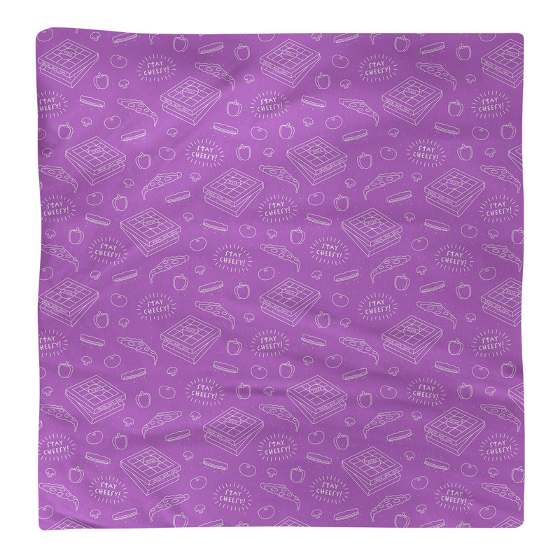 Polyester Abstract Square Napkin, 0.1" H x 10" W x 10" D, Violet, Cotton Twill