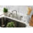 Kingston Brass Kaiser Two-Handle 4-Hole 8" Centerset Kitchen Faucet with Side Sprayer-87217023