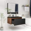 Base de meuble-lavabo simple 30 po fixée au mur seulement-126041623