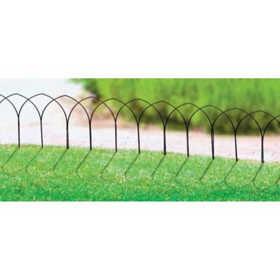 Azania 50.8cm H x 59.7cm W Brown Metal Lawn Edging