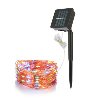Deakins Indoor / Outdoor 100 - Bulb 393 in. Solar Powered LED Rope String Light