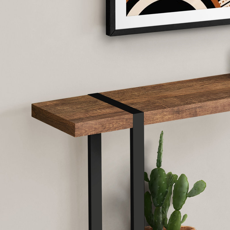 Accent Table, Console, Entryway, Narrow, Sofa, Living Room, Bedroom, Brown