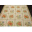 Tapis traditionnel ivoire en laine tissé à la main 6 x 9