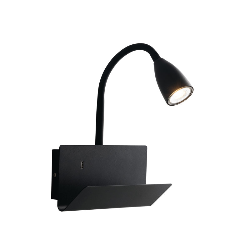 Camodeca Aluminium (hammered) Wall Sconce, Black