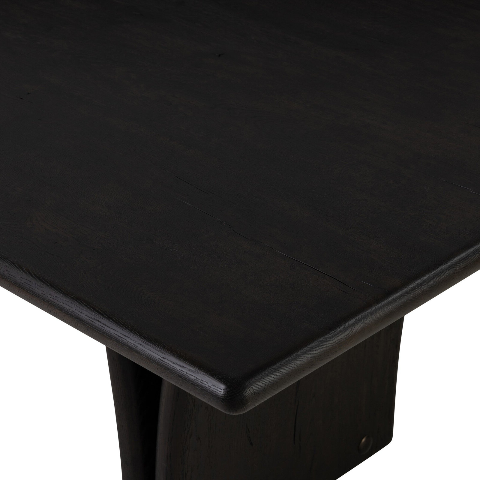 Jovian 96" Oak Dining Table, Dark Espresso Reclaimed French Oak