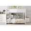 Lit superposé grand sur grand avec armoires de rangement et ports USB-532052692