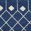 Tapis géométrique bleu marine / blanc Whanger-1499149035