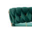 Ensemble de 2 tabourets de bar avec repose-pieds chromé et base pivotante à hauteur réglable en velours-523351438