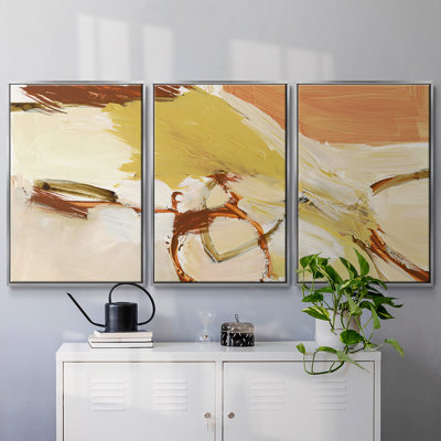 Saffron & Sienna I - Multi Piece Framed Canvas