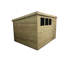 Radovanova 10 ft. W x 7 ft. D Solid Wood Garden Shed