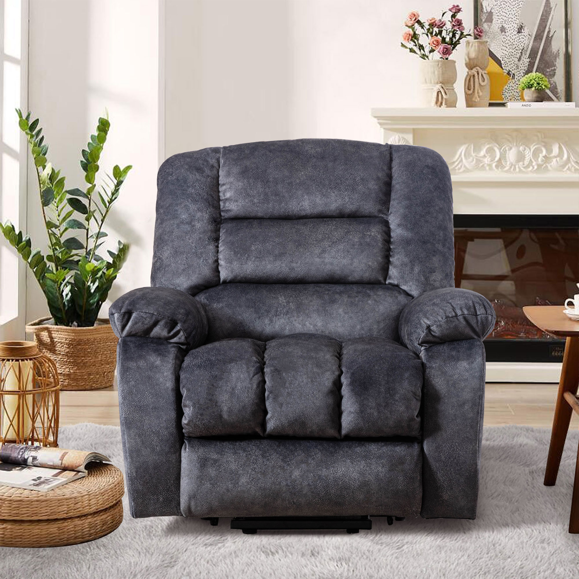 Upholstered Heated Massage Chair