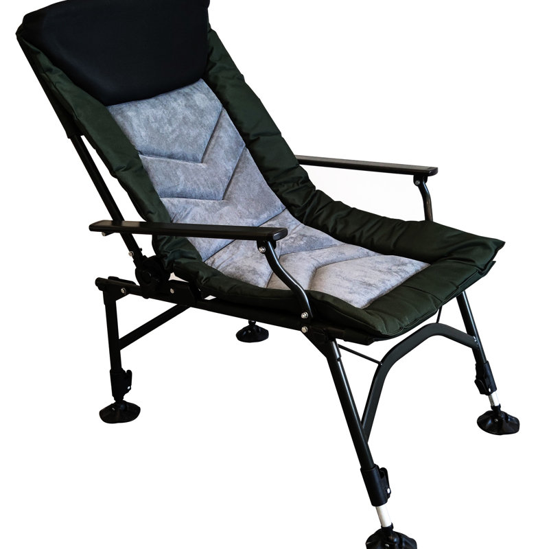 Alamo Folding Camping Armchair - , Adjustable , +Black+Grey Portable Seat Back And ,, Blue/Black