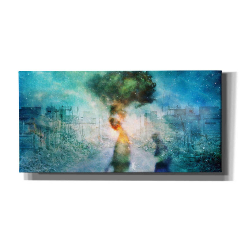 «The Blame» par Mario Sanchez Nevado, art mural sur toile, H 30 po x l 60 po x P 1,5 po